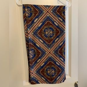 Zara printed wide leg pull on pants